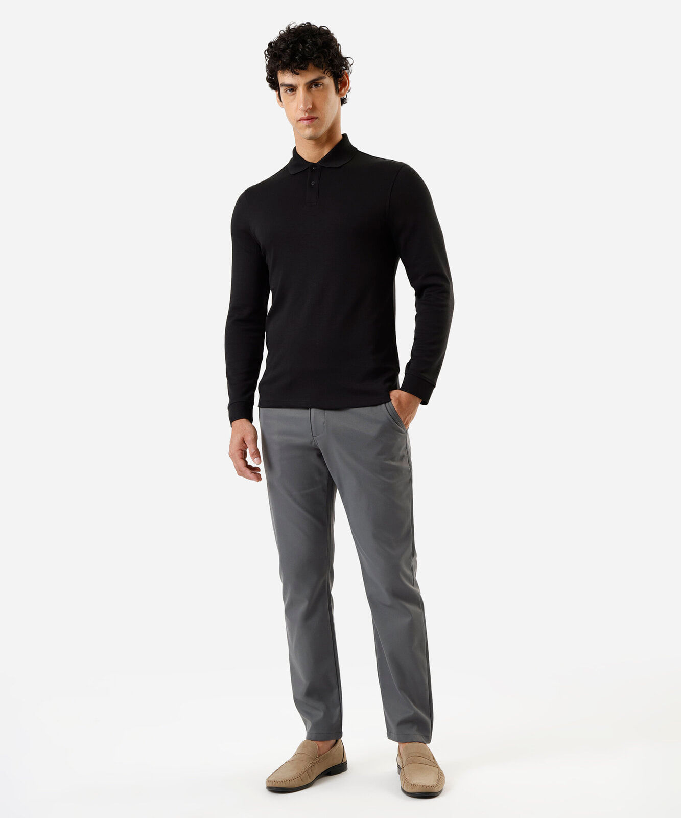 calça slim cropped masculina cinza