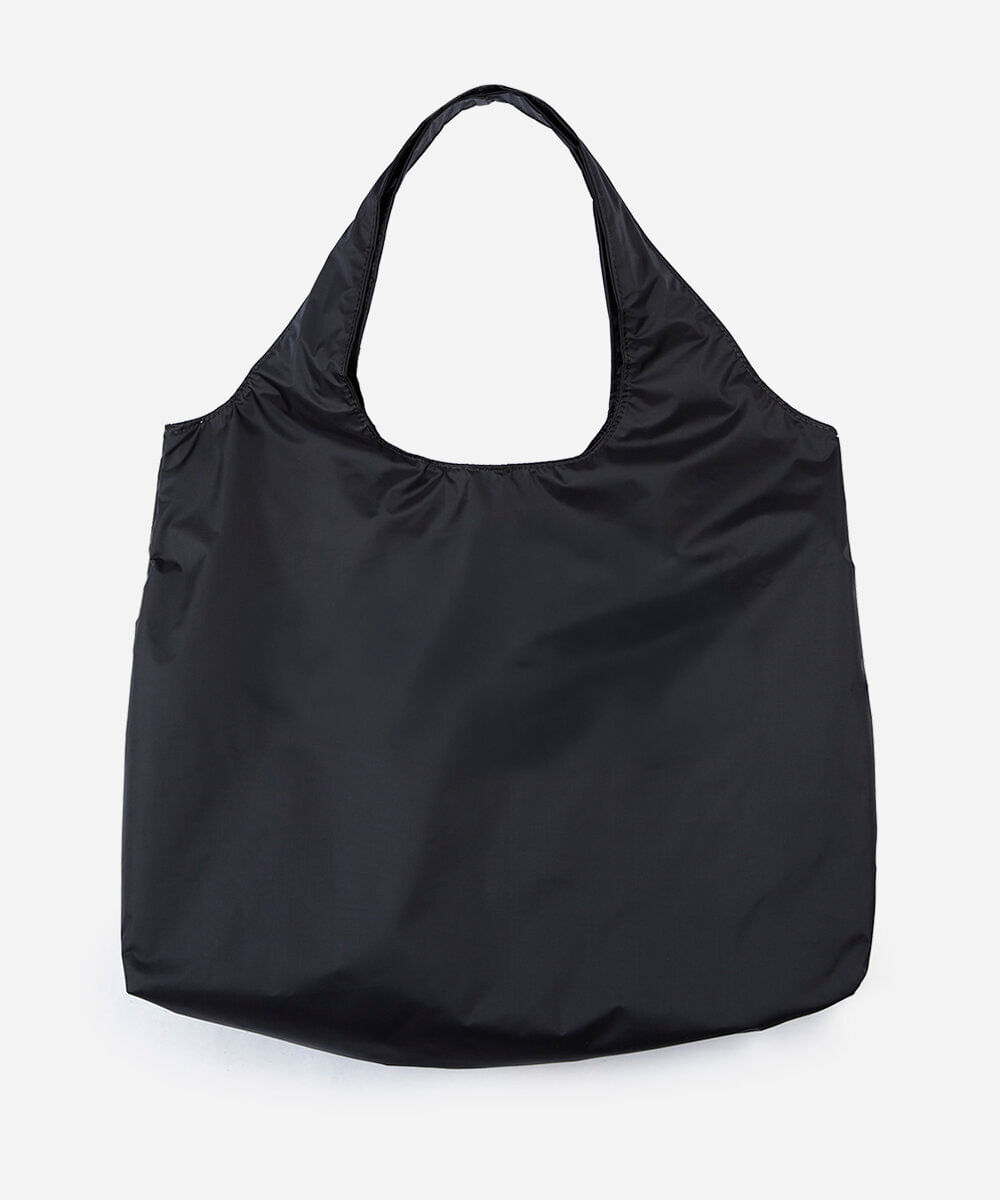 bolsa tote esportiva estampada preta