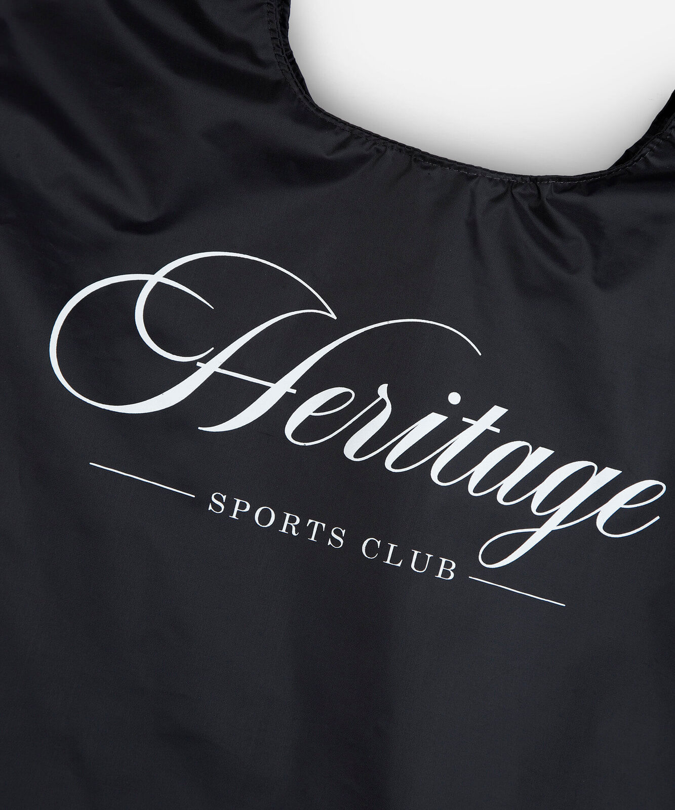 bolsa tote esportiva estampada preta