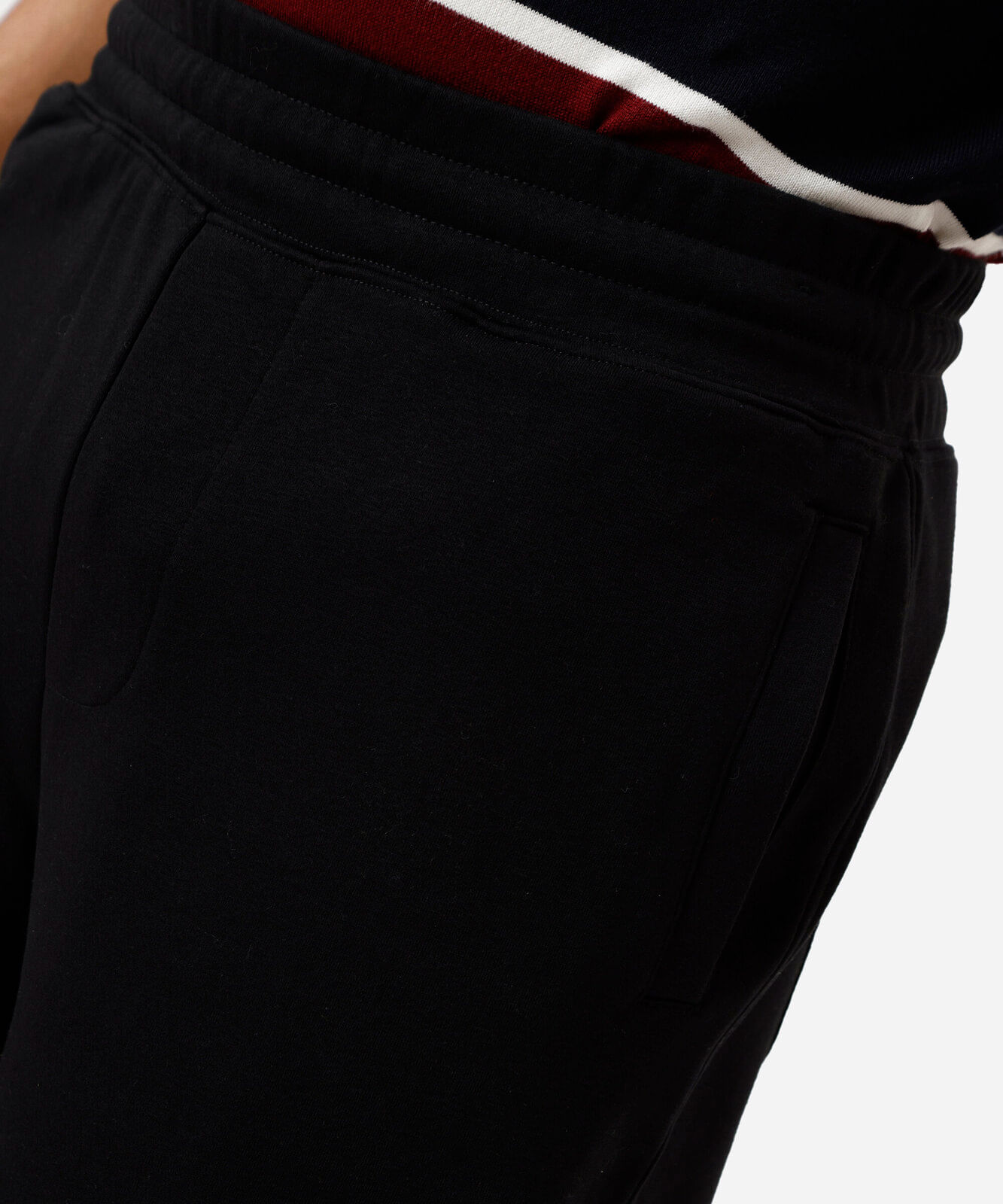 bermuda baggy masculina de moletom preta