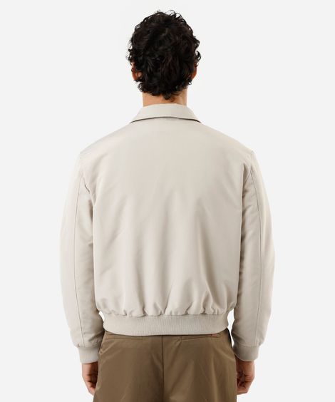 jaqueta bomber masculina off white