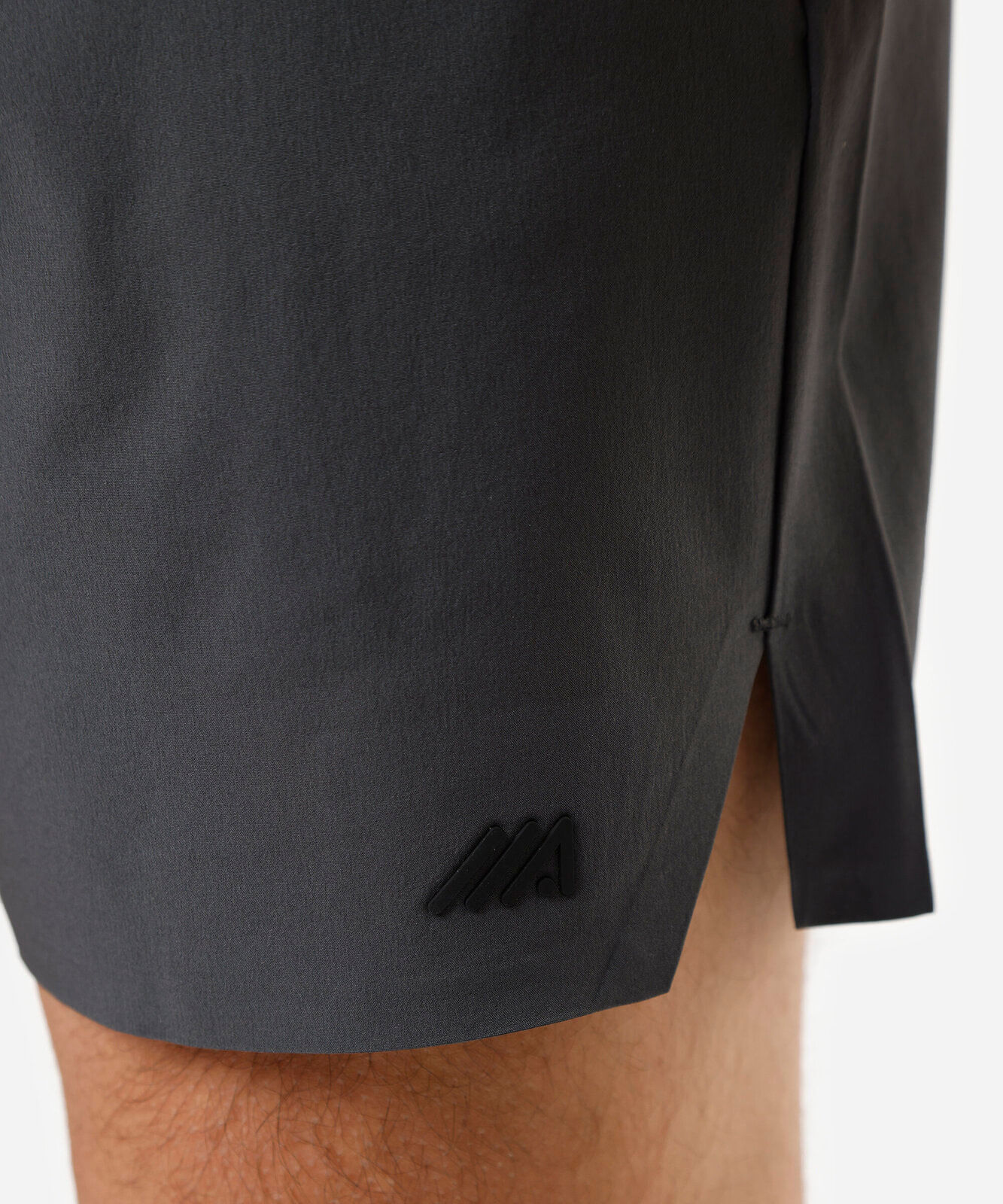 short masculino esportivo cós elástico cinza