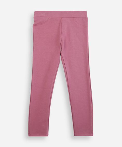 calça legging infantil rosa