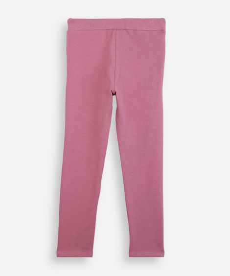 calça legging infantil rosa