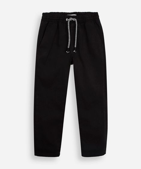 calça infantil jogger preta