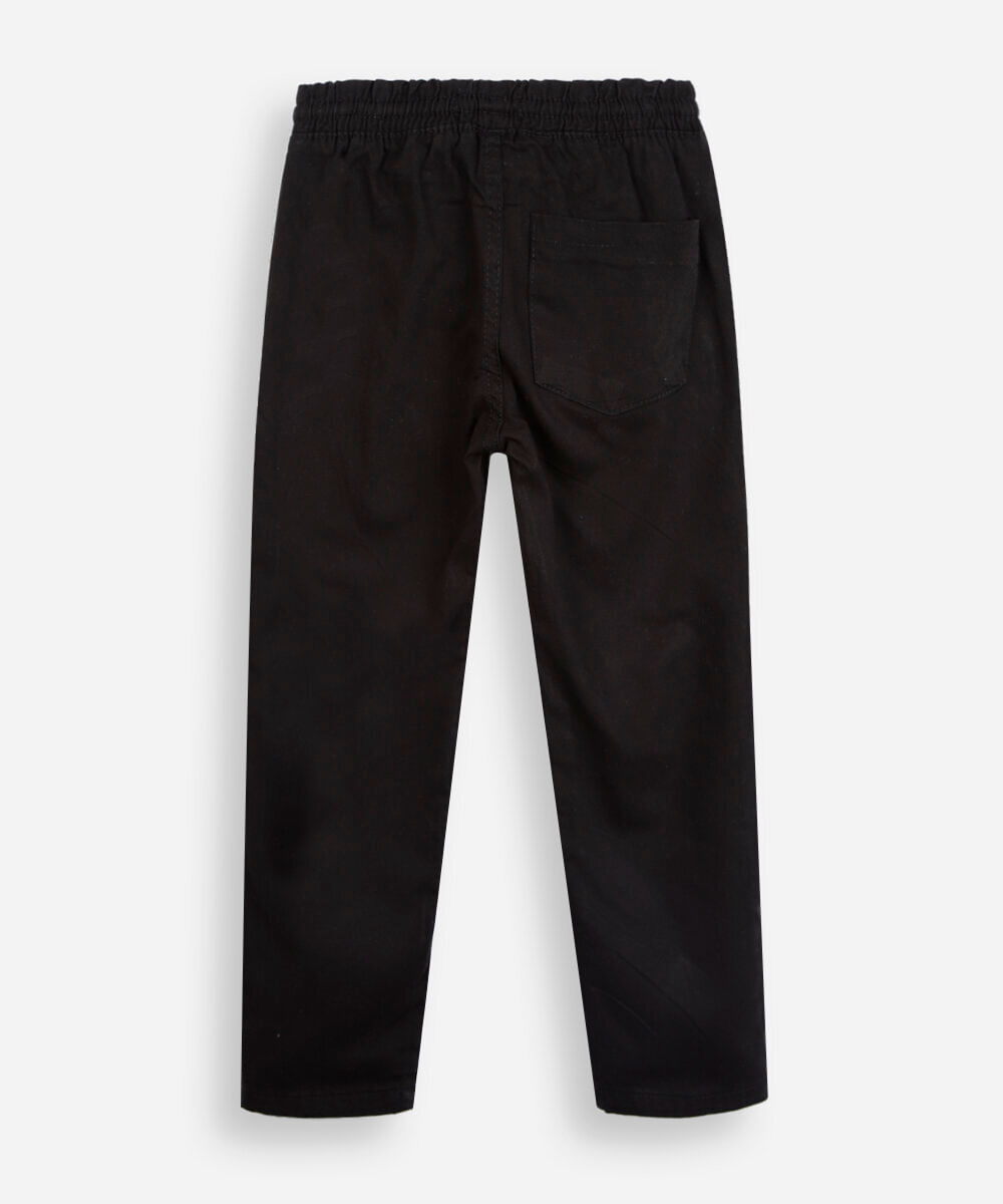 calça infantil jogger preta