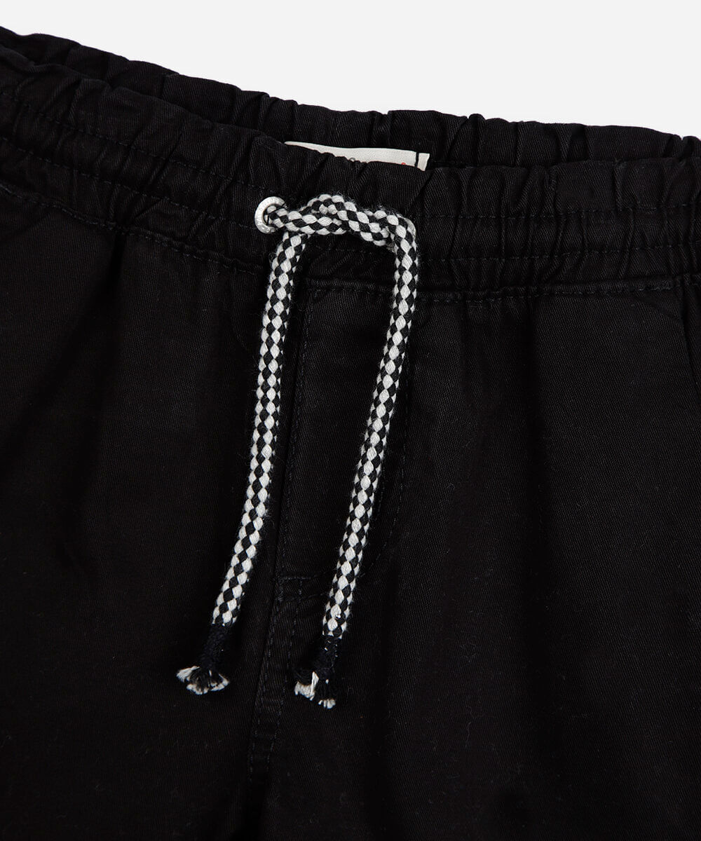 calça infantil jogger preta