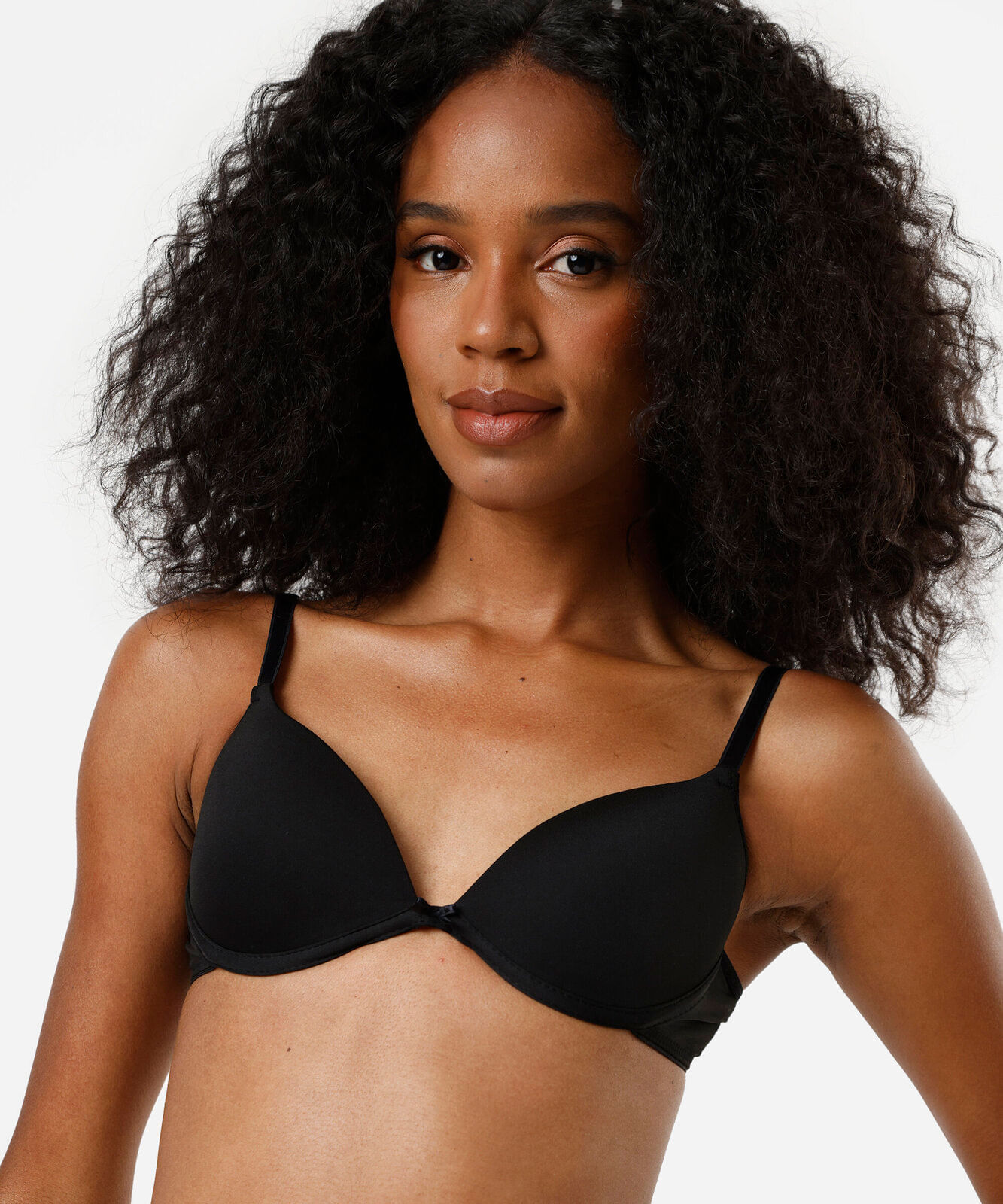kit de 2 sutiãs femininos push up em microfibra colorido