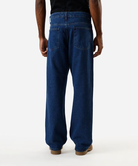 calça baggy masculina jeans azul