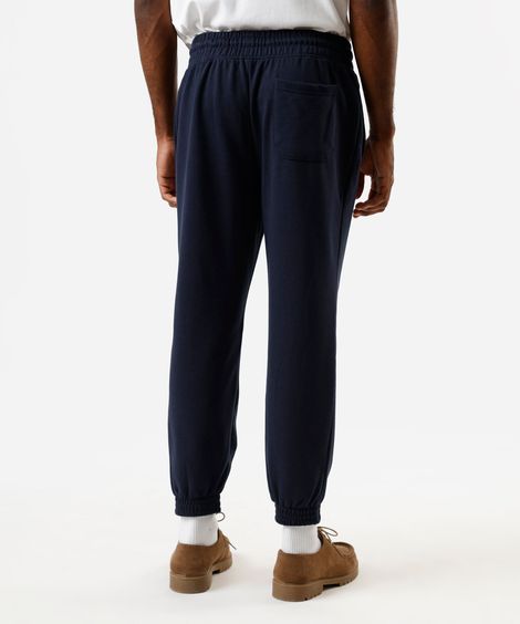 calça masculina jogger moletom azul