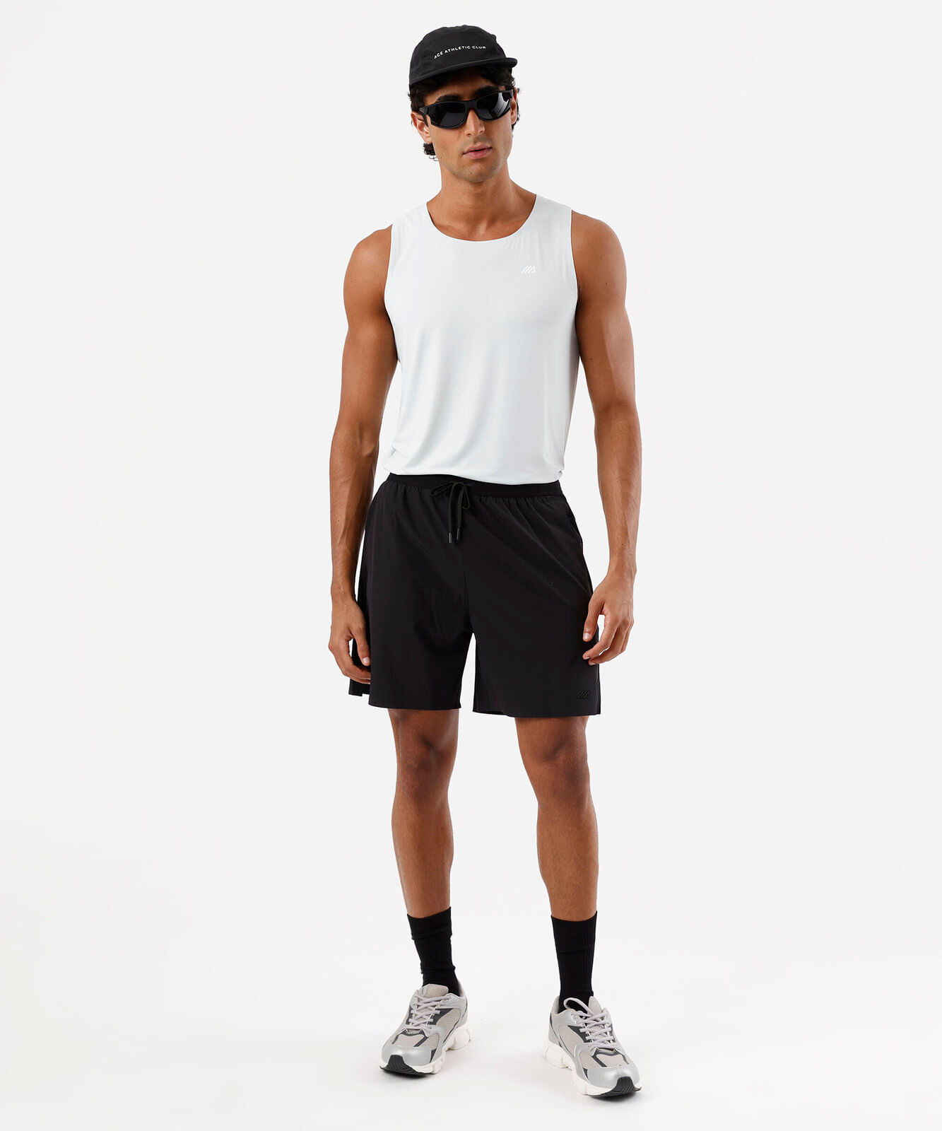 regata masculina de poliamida esportiva azul