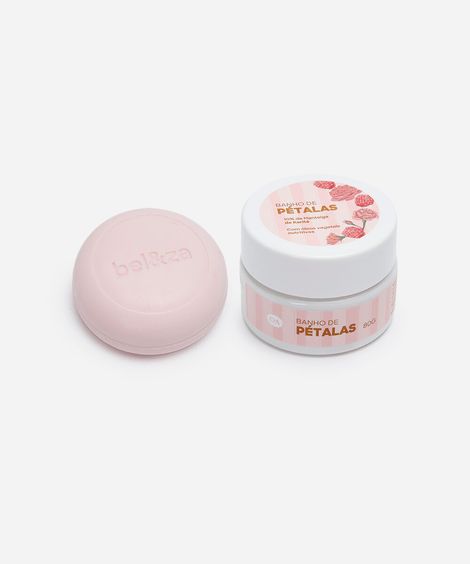 kit banho de pétalas com manteiga de karité e sabonete beleza cea