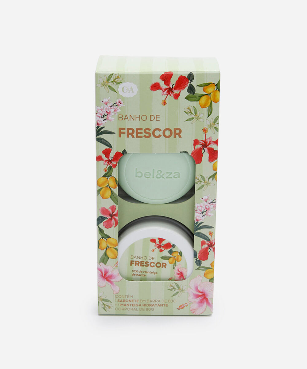 kit banho de frescor com manteiga de karité e sabonete beleza cea