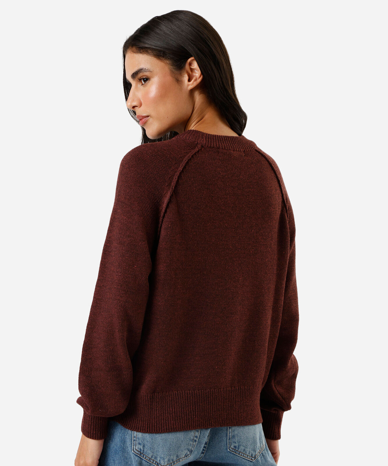 suéter feminino de tricot gola alta vinho