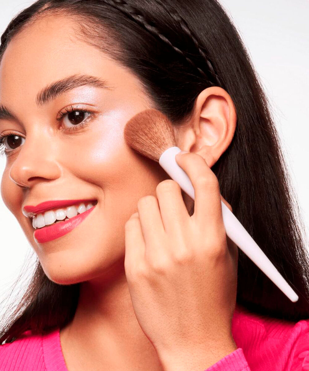 pincel de maquiagem essence blush e highlighter brush 01
