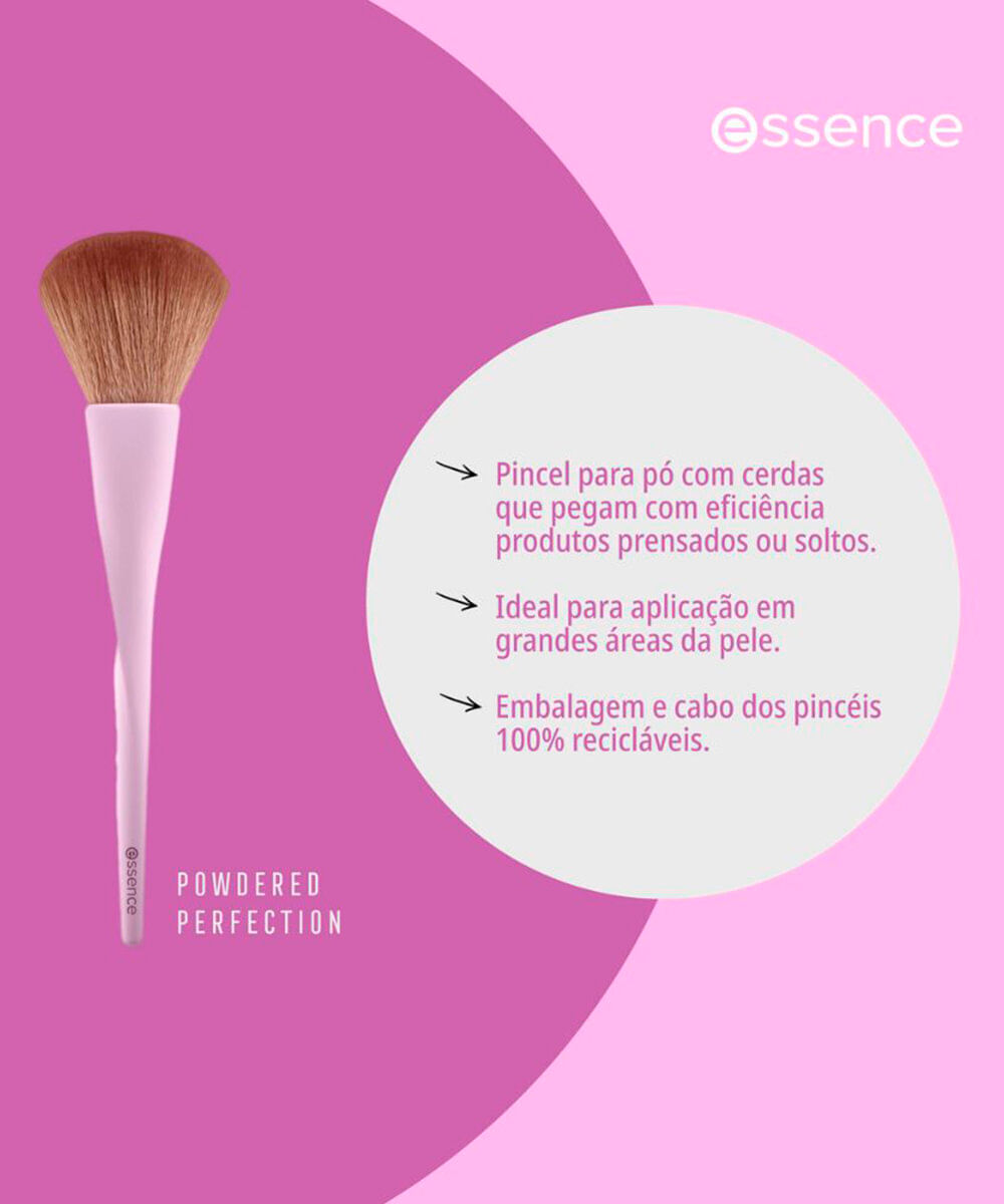pincel de maquiagem para pó essence powder brush 01