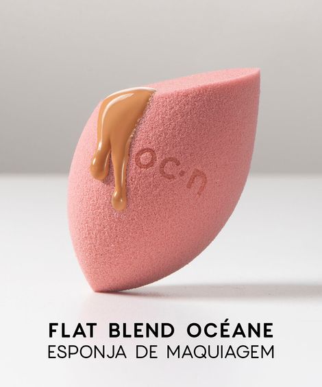 esponja océane de maquiagem flat blend nude escuro