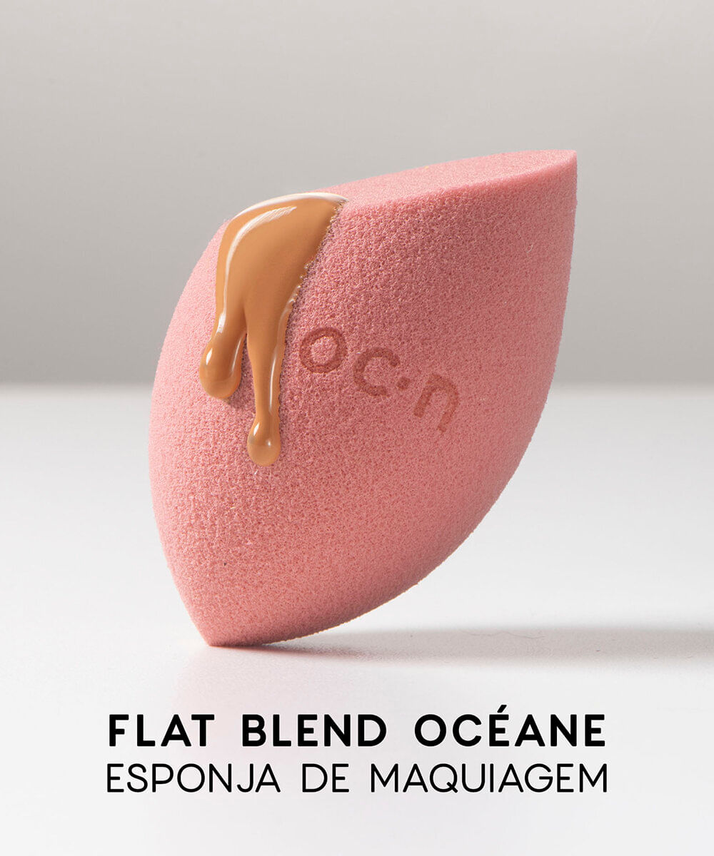 esponja océane de maquiagem flat blend nude escuro