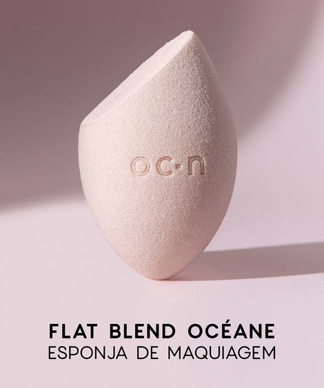 esponja océane de maquiagem flat blend rosa