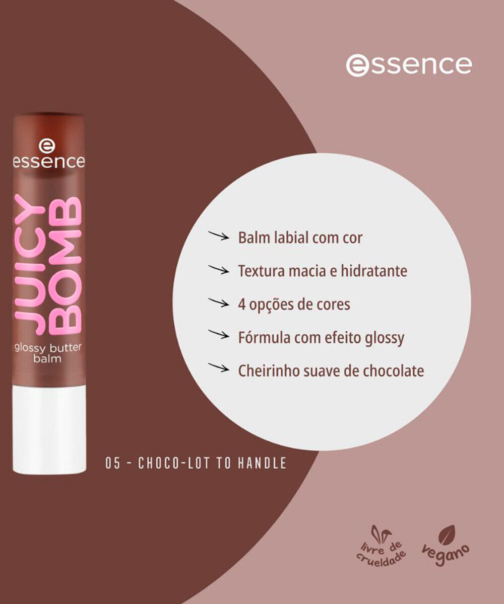 gloss labial essence juicy bomb glossy butter balm 05