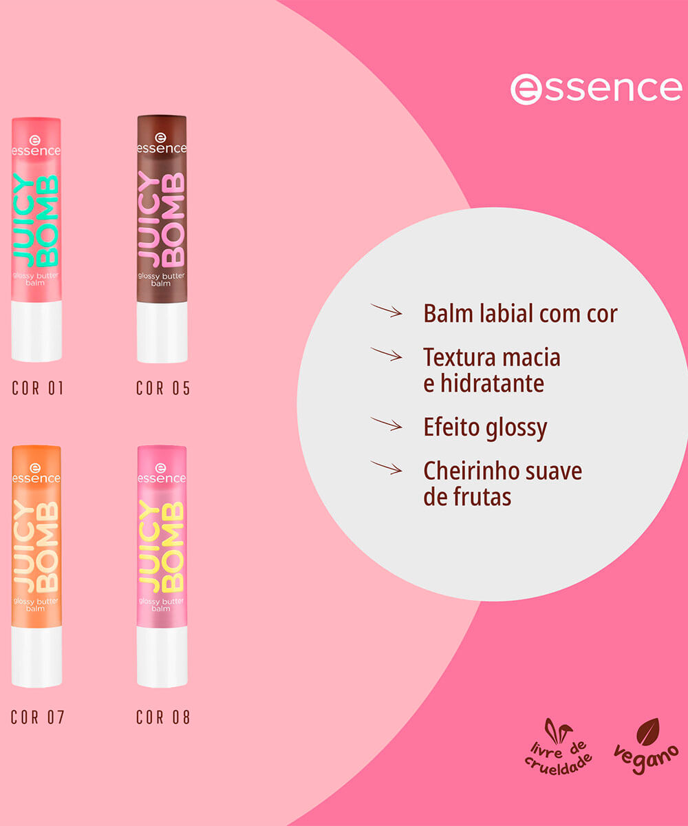 gloss labial essence juicy bomb glossy butter balm 07
