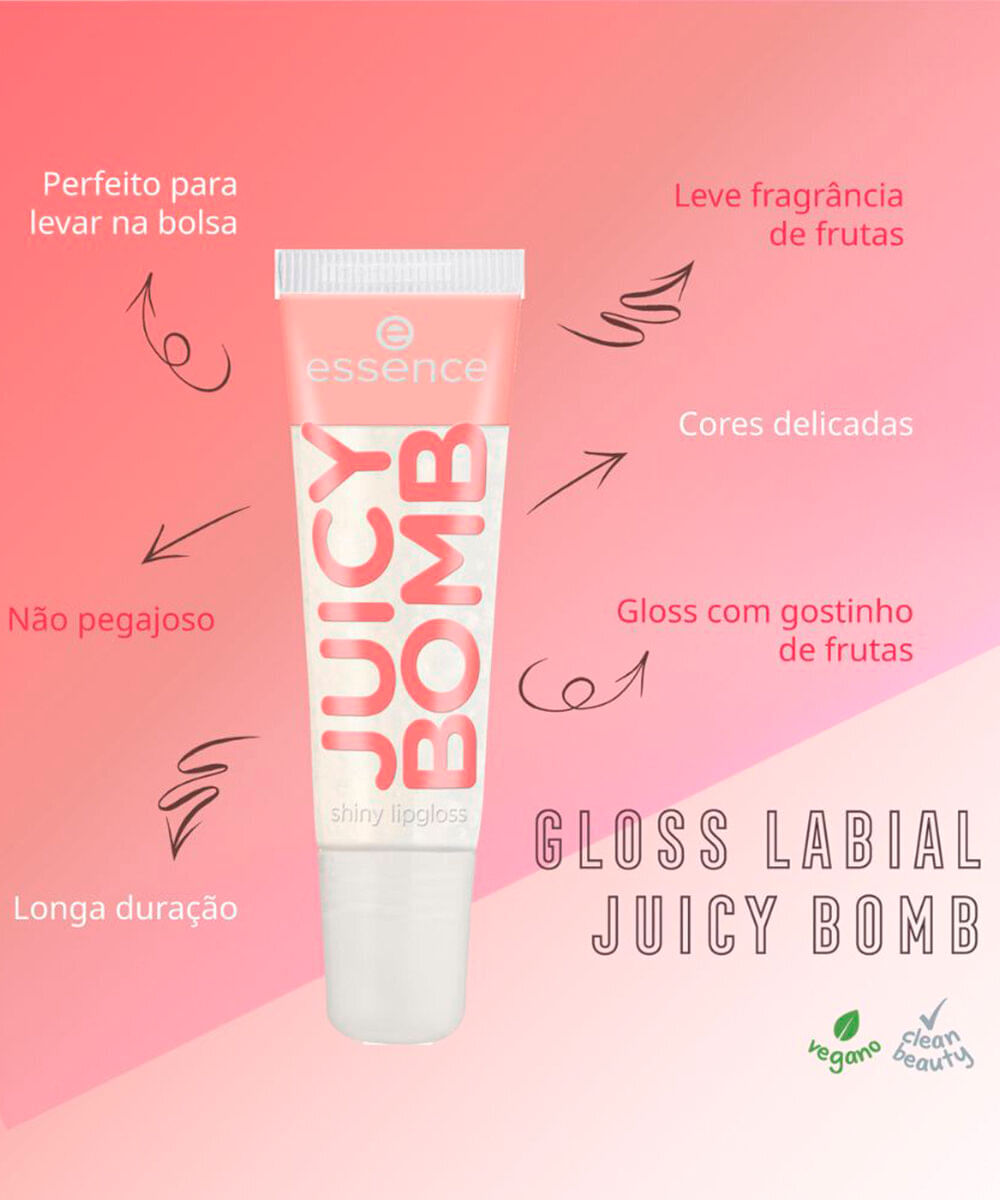 gloss labial essence juicy bomb shiny lipgloss 101