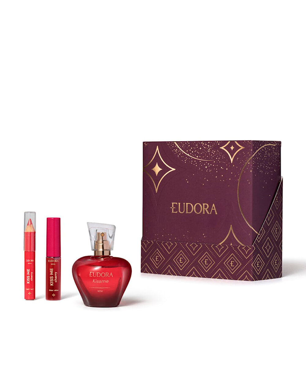 kit eudora presenteável feminino kiss me now 50ml