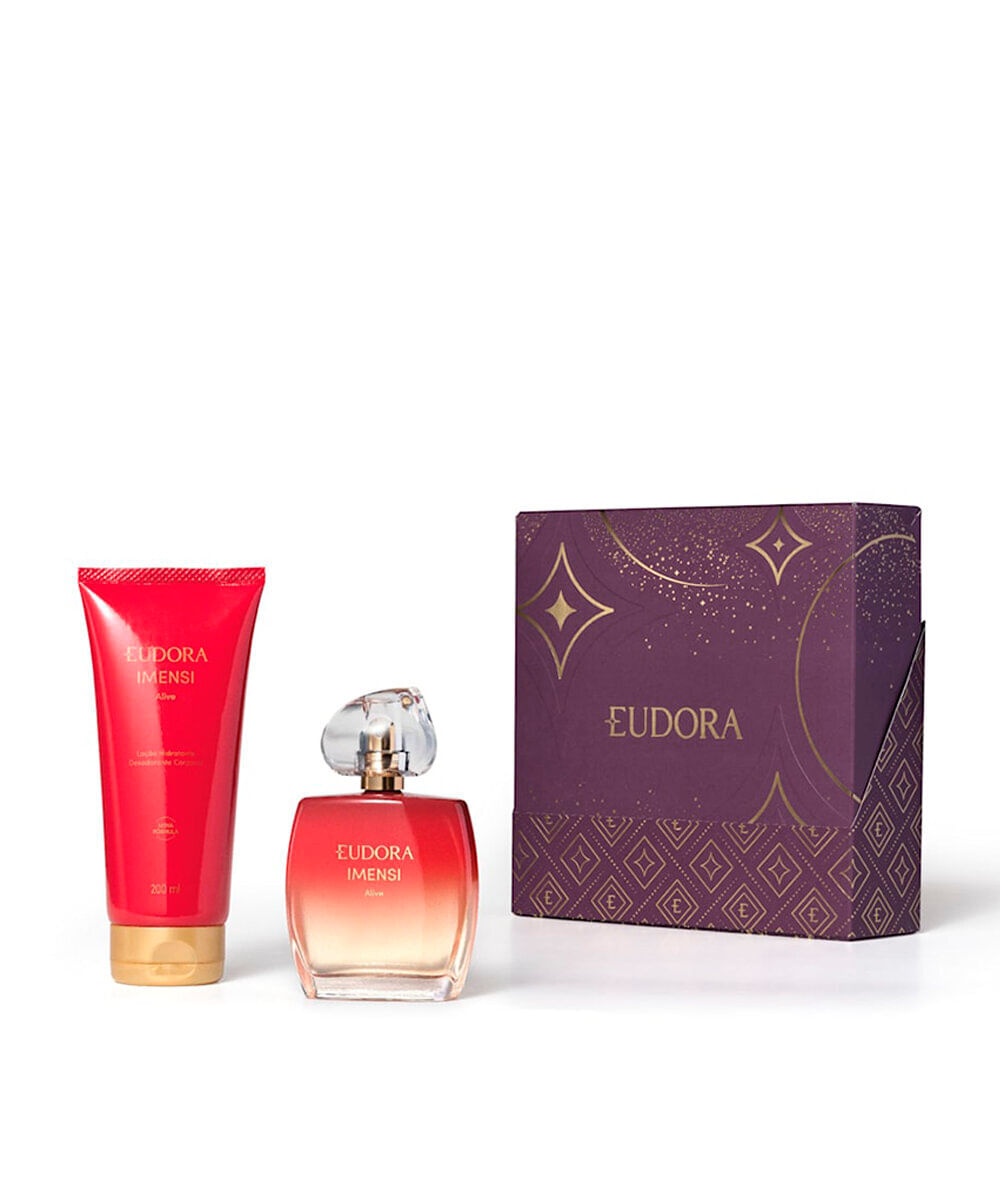 kit eudora presenteável feminino imensi alive 100ml e 200ml