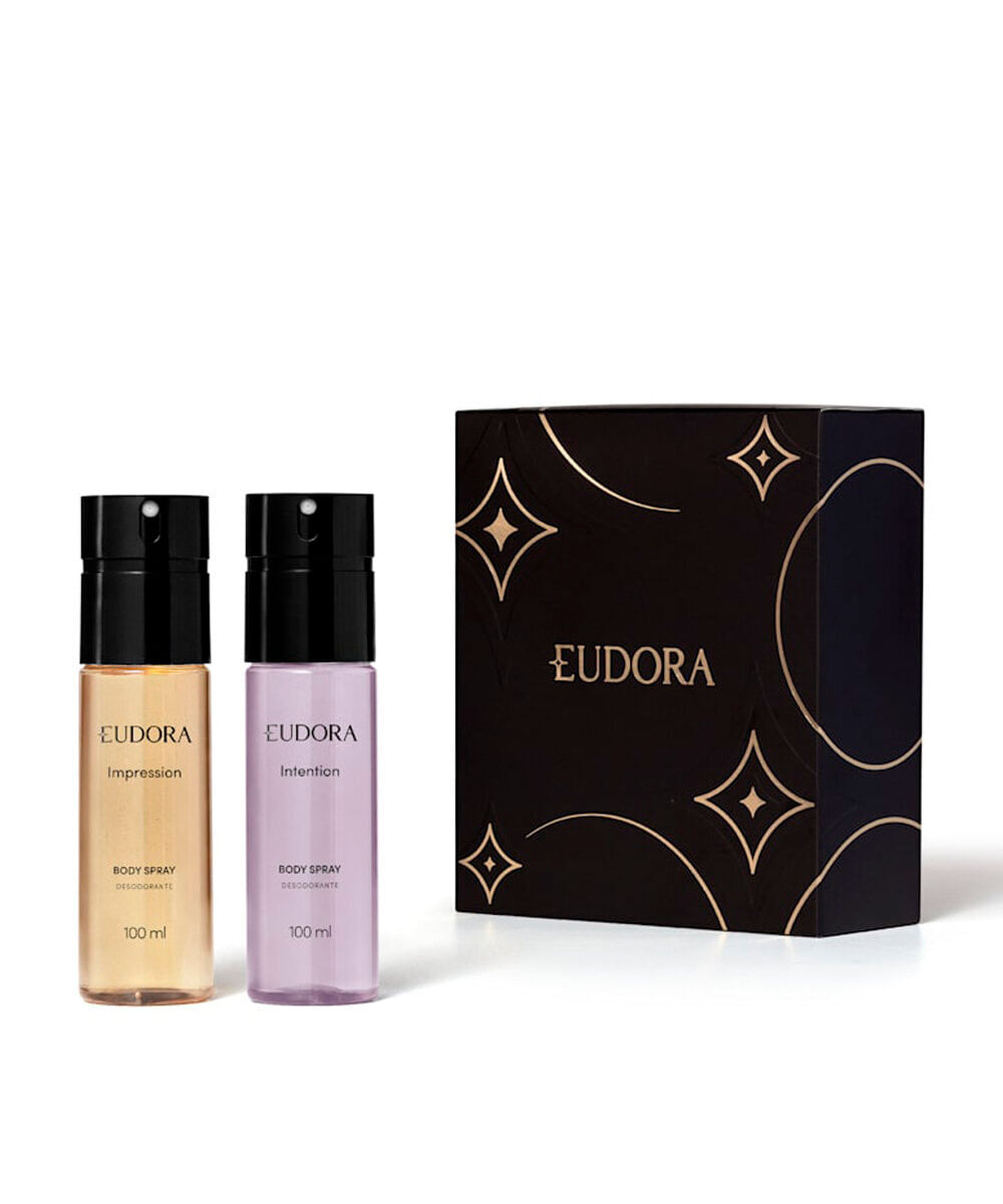 kit eudora presenteável masculino duo body spray de 100ml cada