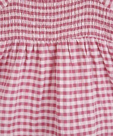 vestido infantil de algodão com recorte manga longa xadrez colorido