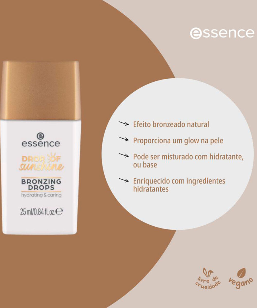 bronzer líquido essence drop of sunshine bronzing drops