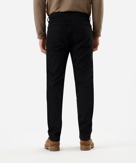 calça slim masculina jeans preta