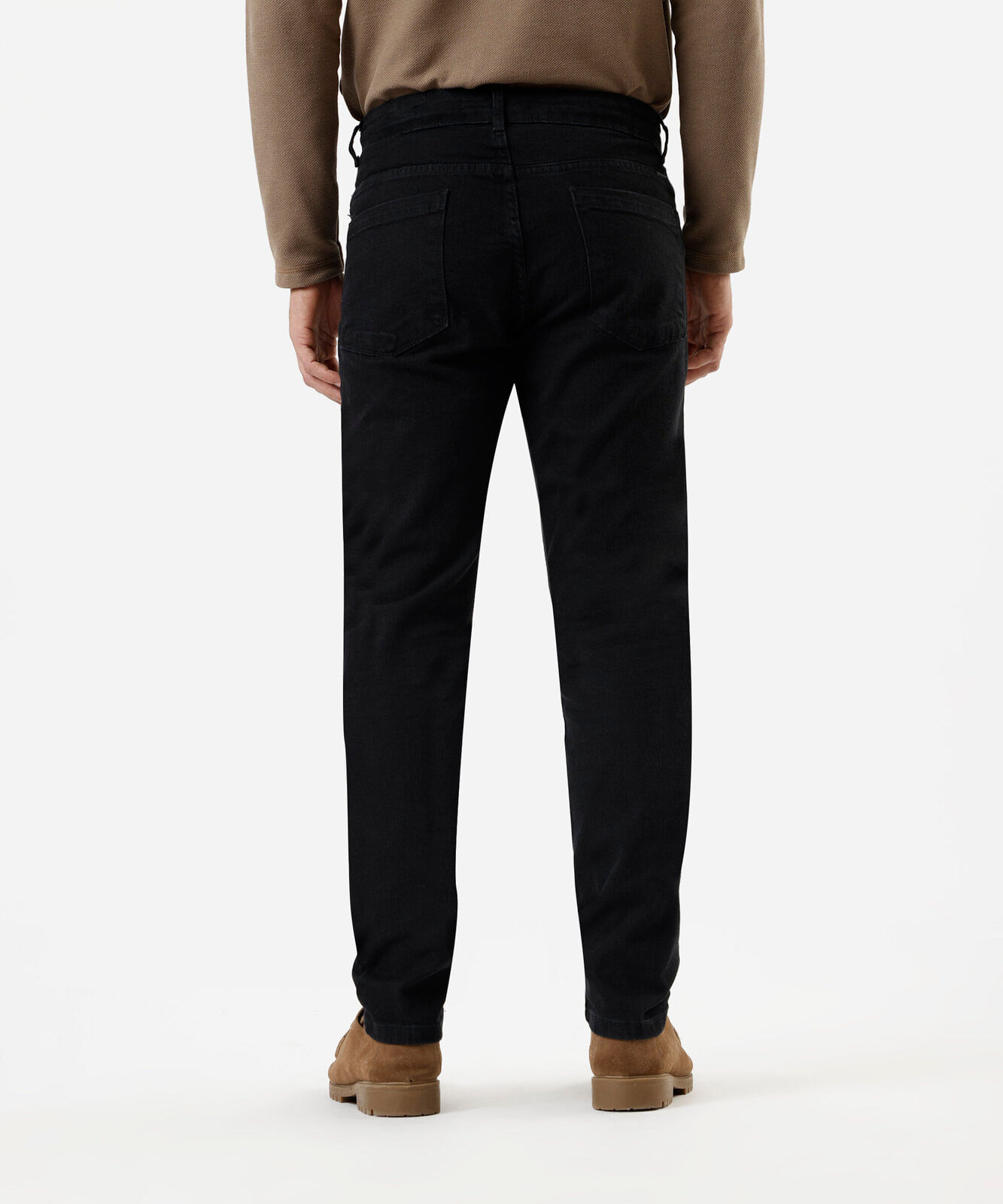 calça slim masculina jeans preta
