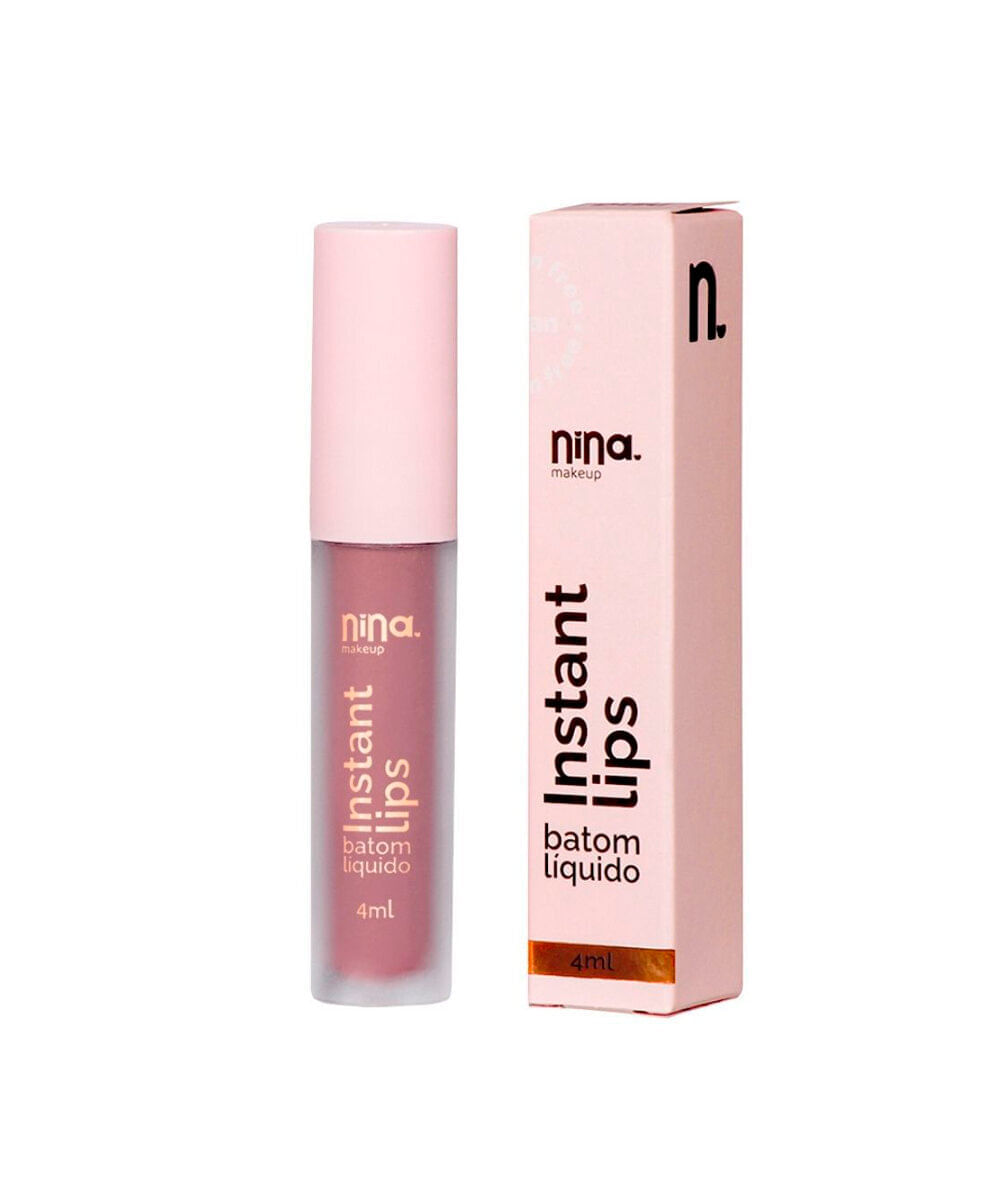 batom líquido nina makeup matte instant lips bride