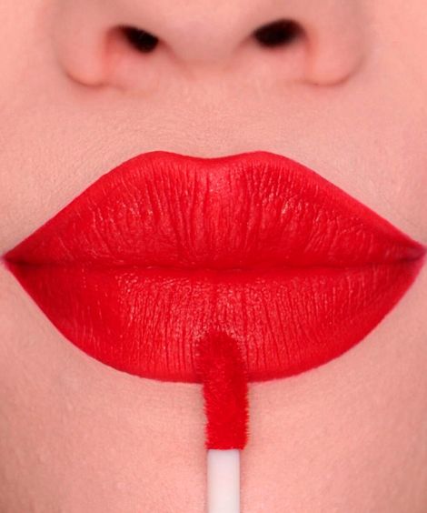 batom líquido nina makeup matte instant lips rubi
