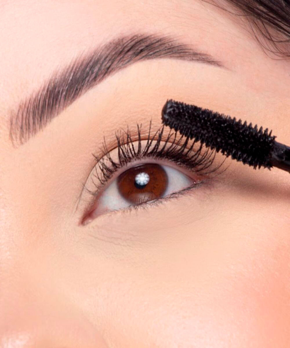 máscara nina makeup de cílios pantenol lashes alonga e define preta