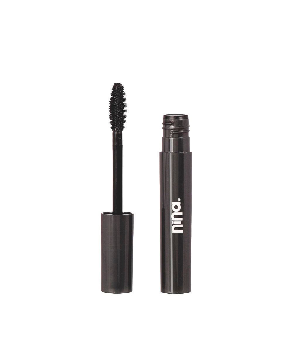 máscara nina makeup de cílios pantenol lashes volume preta