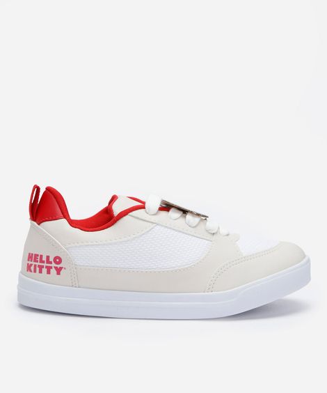 tênis infantil hello kitty off white