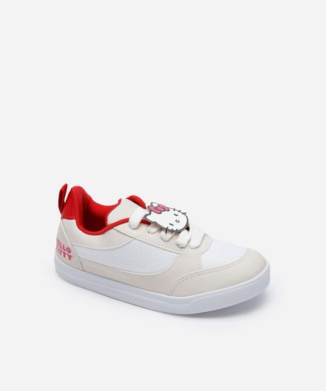 tênis infantil hello kitty off white