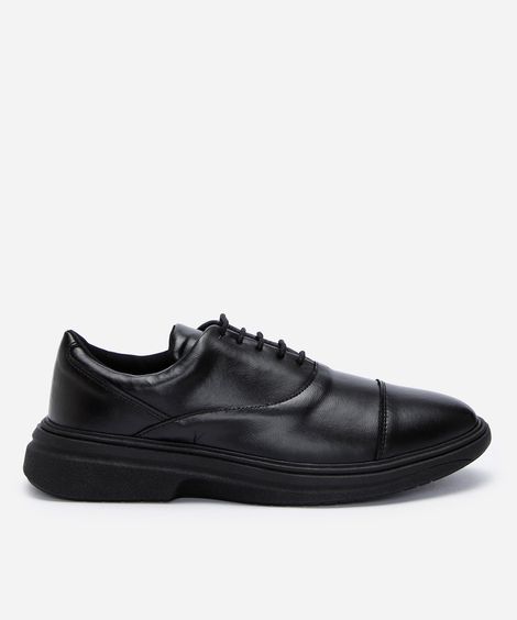 sapato social com cadarço preto