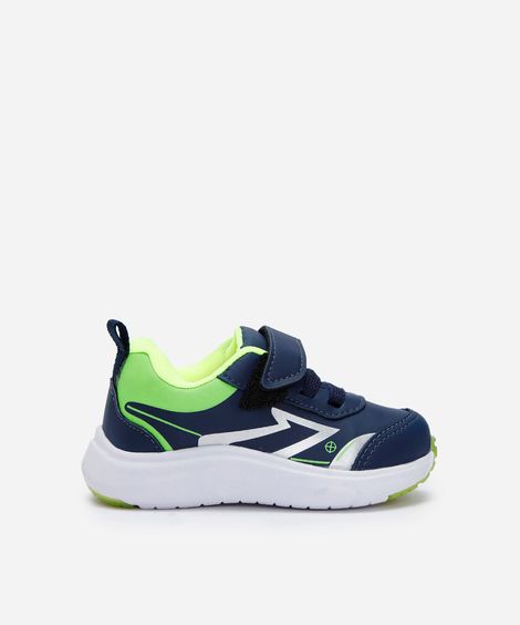 tênis esportivo infantil com velcro azul
