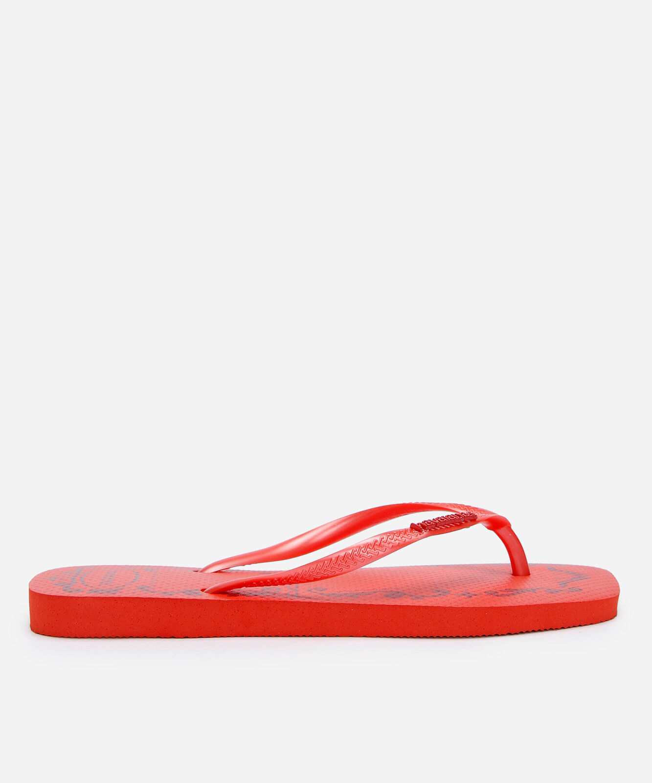chinelo havaianas slim square o diabo veste prada vermelho