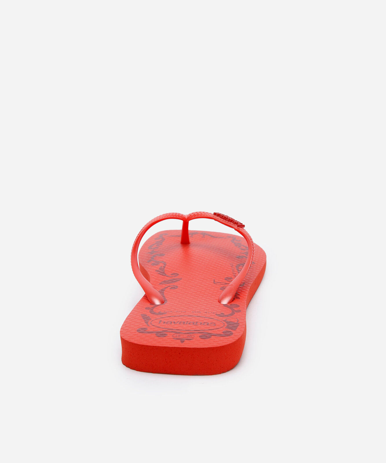 chinelo havaianas slim square o diabo veste prada vermelho