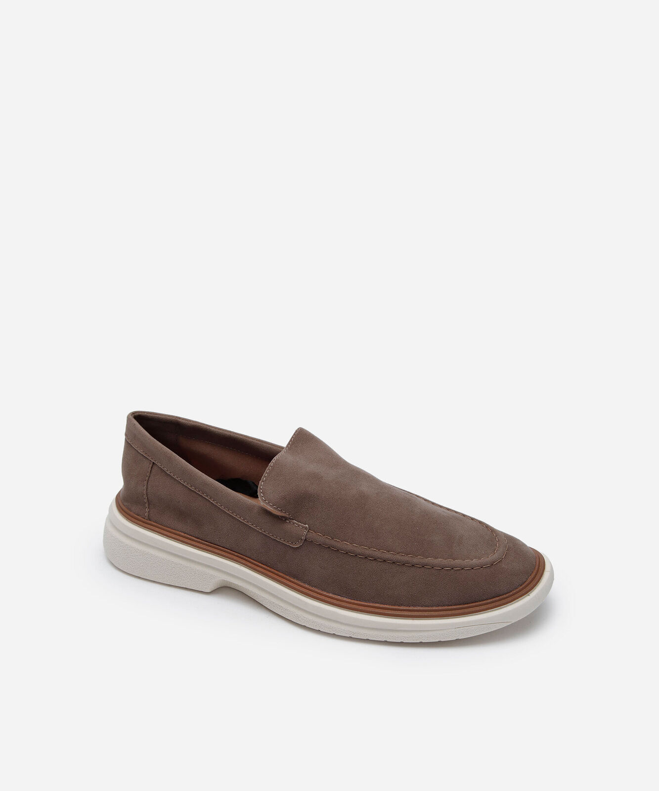 mocassim masculino texturizado marrom