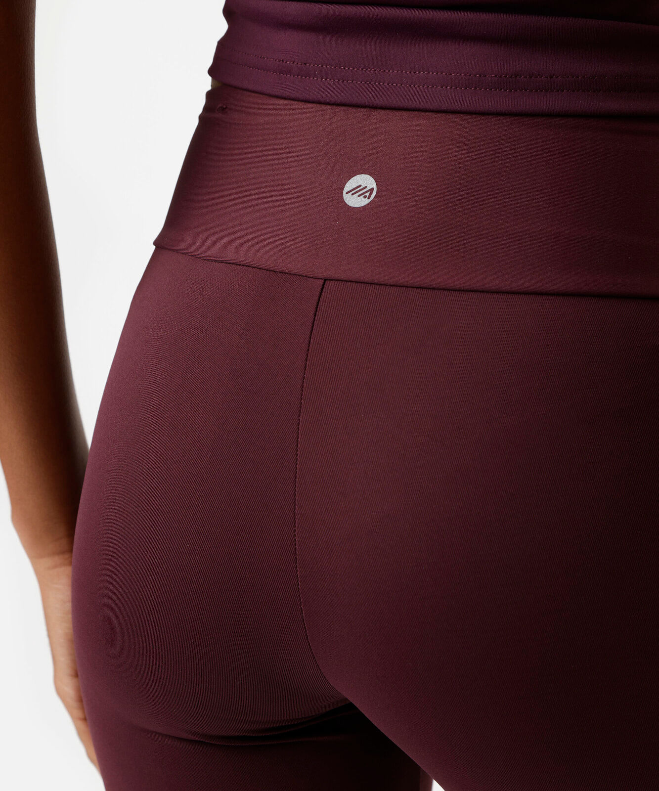 calça legging flare esportiva feminina de poliamida vinho