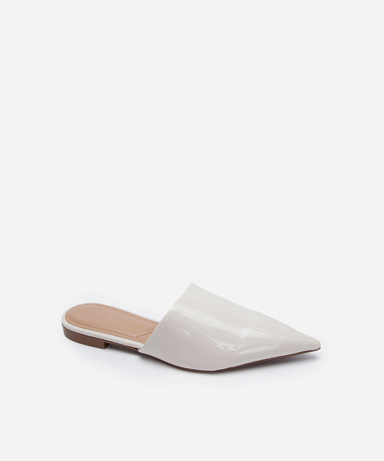 mule bico fino off white