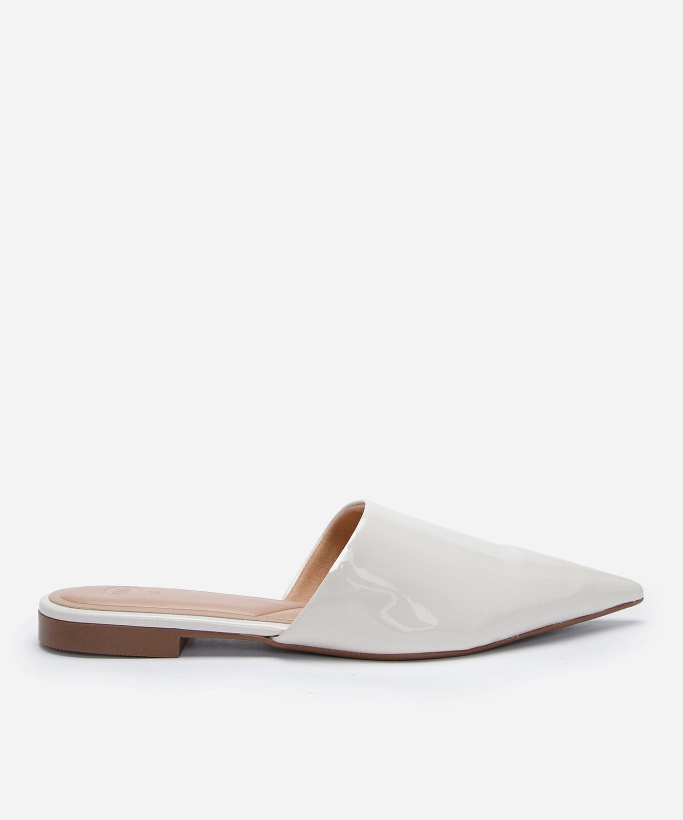 mule bico fino off white