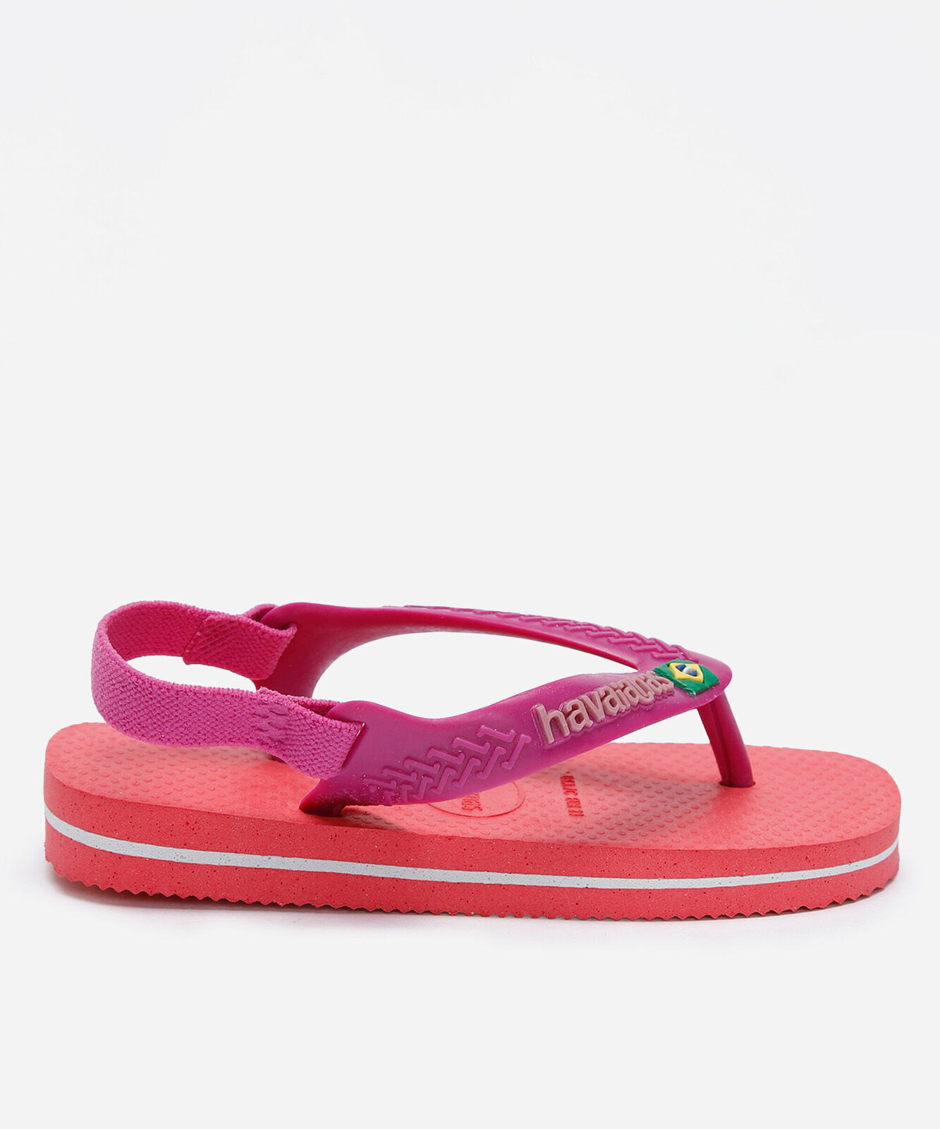 chino com elástico infantil havaianas brasil laranja