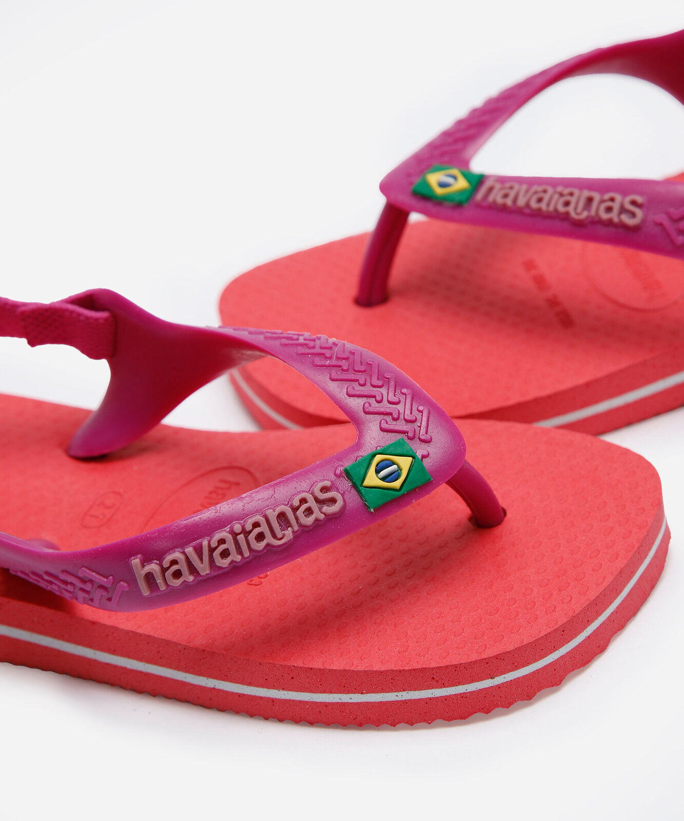 chino com elástico infantil havaianas brasil laranja