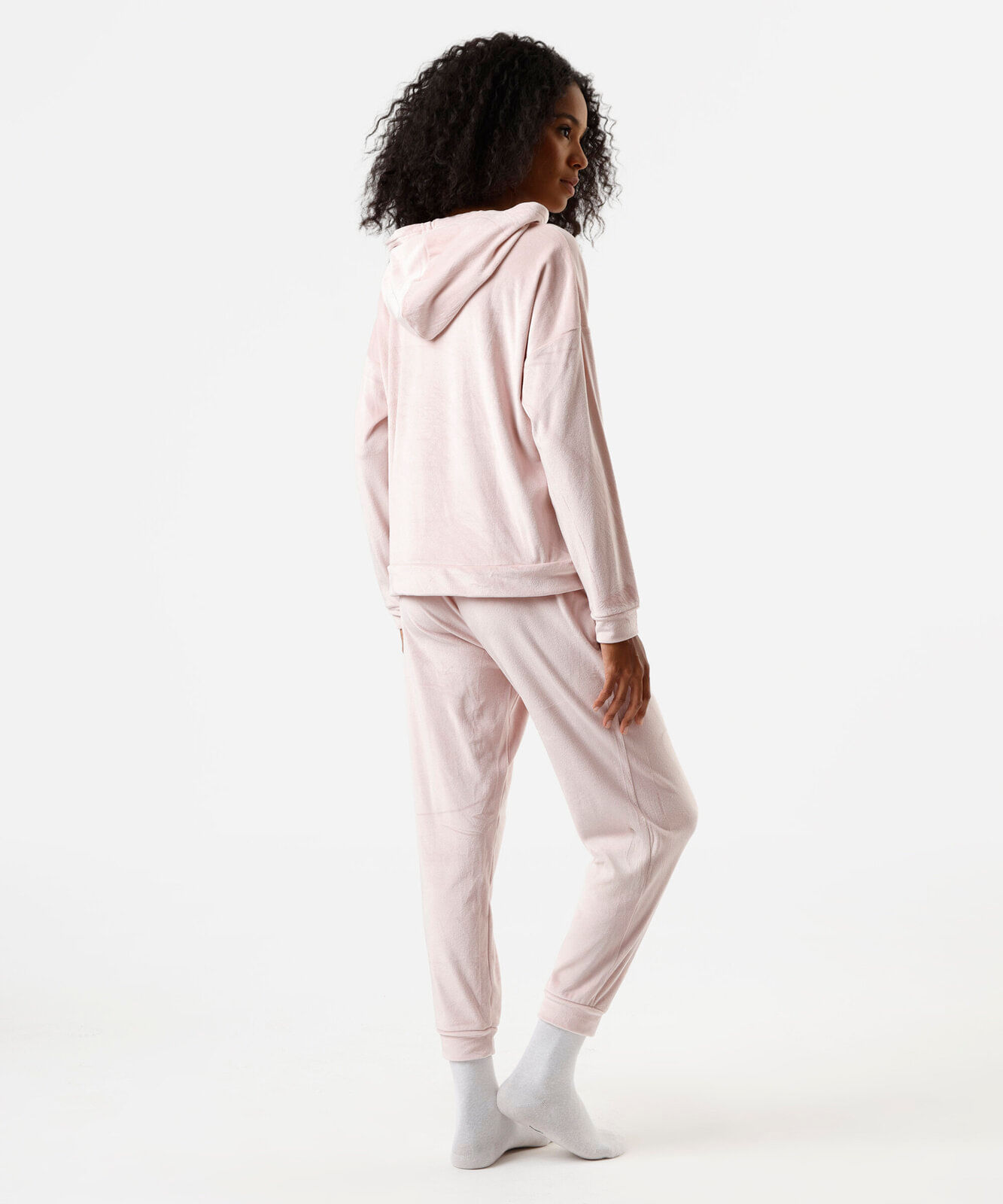 pijama longo feminino de plush hello kitty rosa